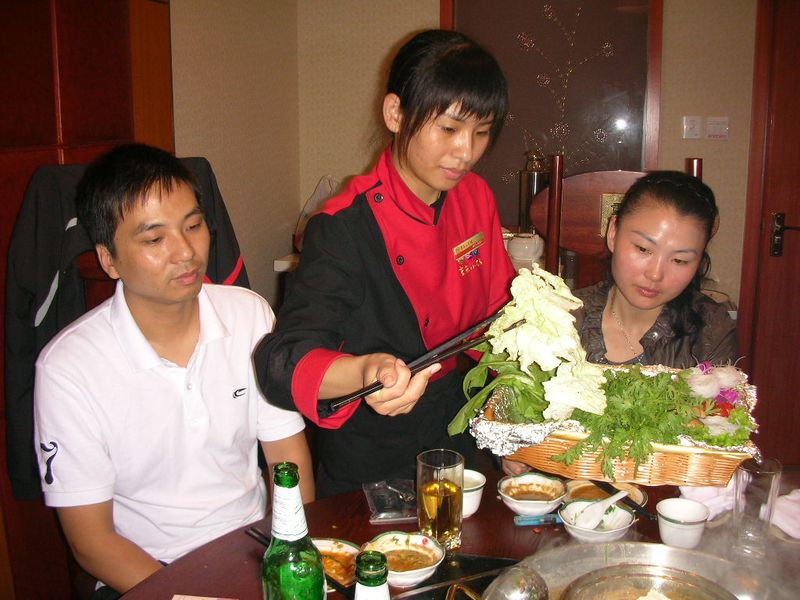 al ristorante di lusso a Wenxian con Xianghua
