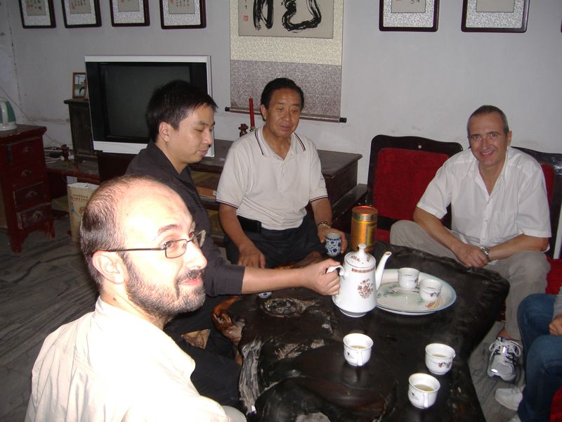 tè con Zhu Tiancai e Xianghua nel 2009