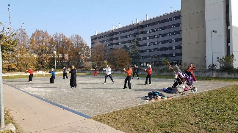 allenamento all'aperto a Vicenza